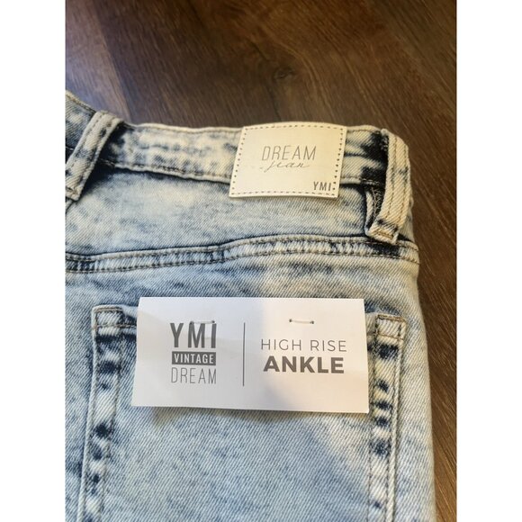 NWT YMI Vintage Dream Womens Jeans Size 9/29 High Rise Ankle Dream Fit Acid Wash - Picture 5 of 5